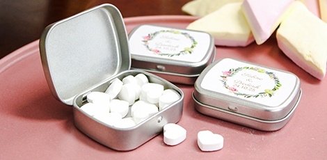Vintage Wedding Mint Tins, Personalized Gifts